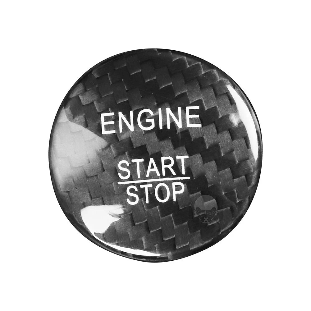 Carbon Fiber Engine Start Stop Button Cover For Mercedes A B C E GLE GLC CLA US
