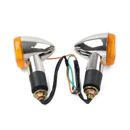2x Amber Turn Signal Lights 10mm For Suzuki Boulevard C109R C50 C90 S 40 50 US