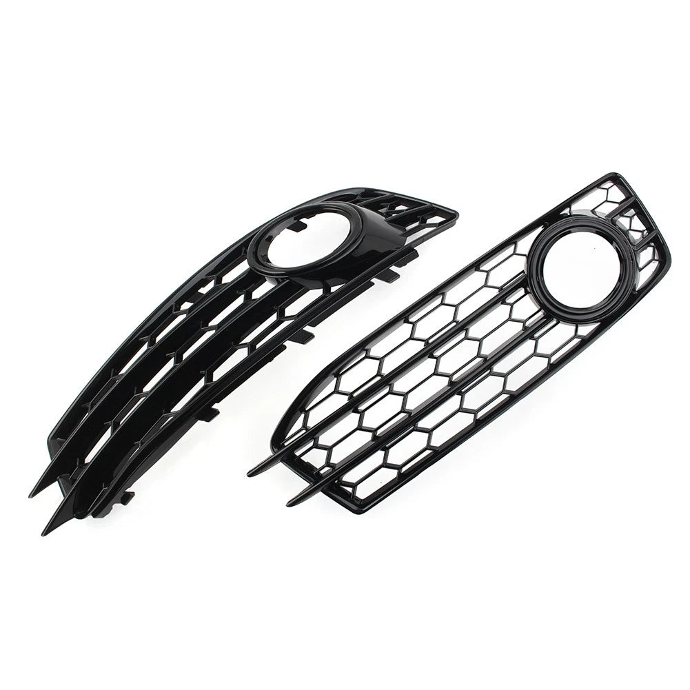 BK Front Bumper Honeycomb Mesh Fog Light Grille Cover Fit Audi A3 8P SLine 09-12