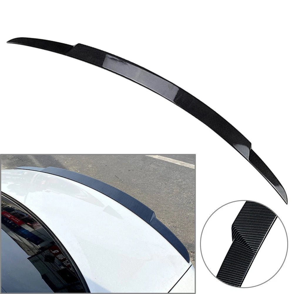Rear Trunk Spoiler Lip Wing For Mercedes Benz E Class W213 Sedan 2016-19 Carbon