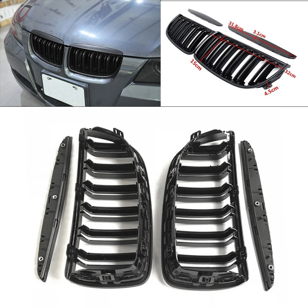 Upper Bumper Grill Grille For BMW E90 E91 2005-2008 51137120008 51137120007