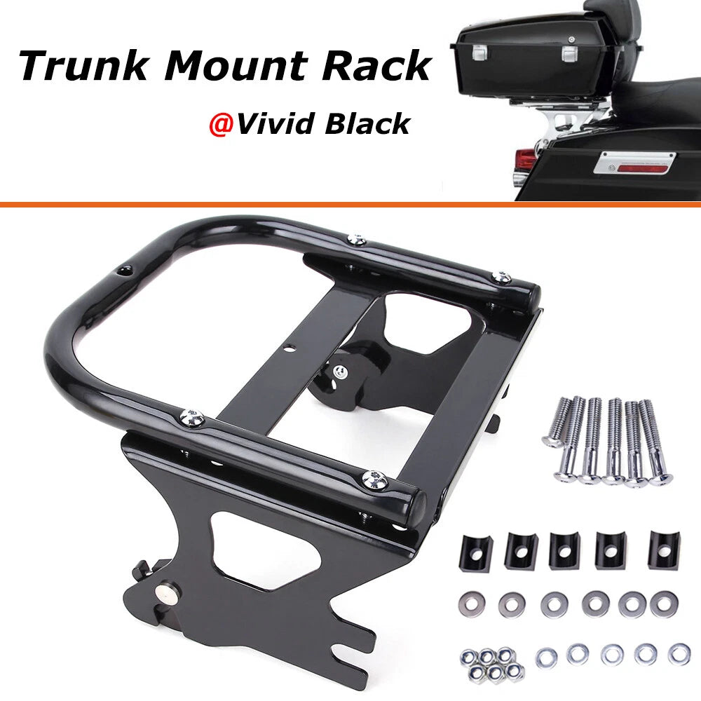 Detachable Two-up Tour Pack Pack Mount Rack Kits For Harley FLHR FLTR 1997-2008