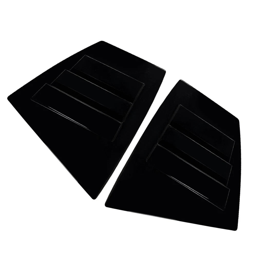 Glossy Black Rear Window Shutter Louvers Cover Trim For Subaru WRX STI VA 14-21