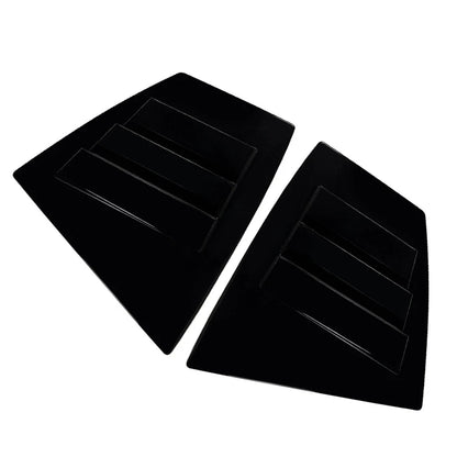 Glossy Black Rear Window Shutter Louvers Cover Trim For Subaru WRX STI VA 14-21