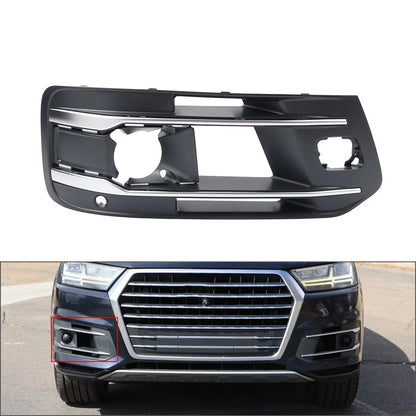 1 Piece Right Side Front Bumper Fog Light Grille Cover Fit For Audi Q7 2016-2019