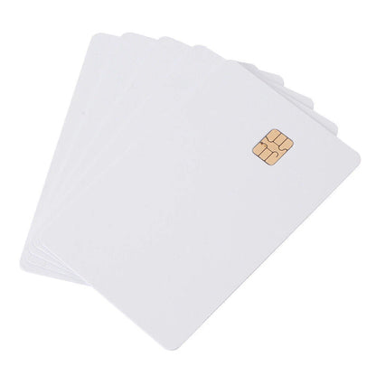 5PCS ISO PVC IC SLE4442 Chip Blank Smart Card Contact IC Card Safety White