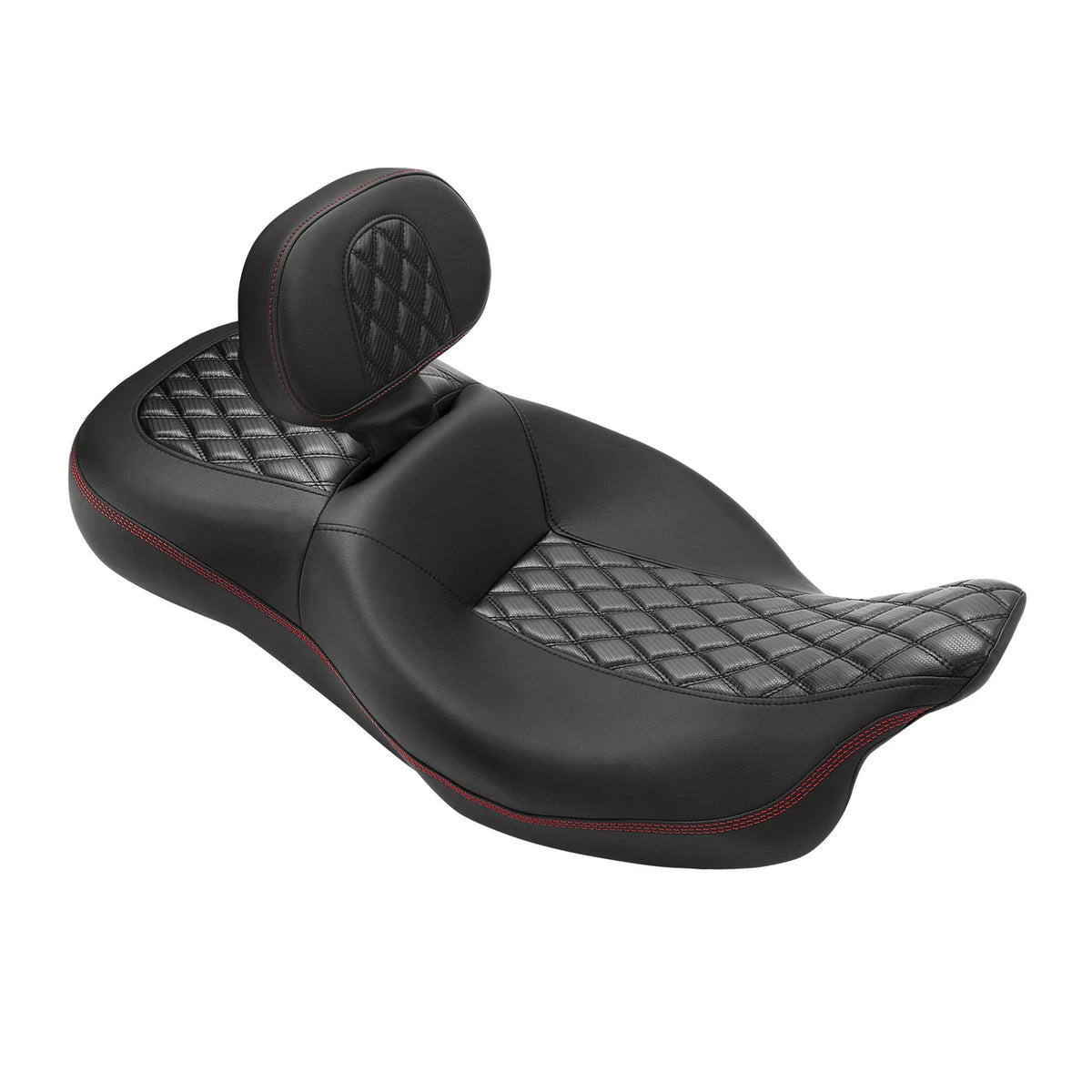 Driver Passenger Seat & Backrest Pad For Harley Touring Road Glide King 2009-23