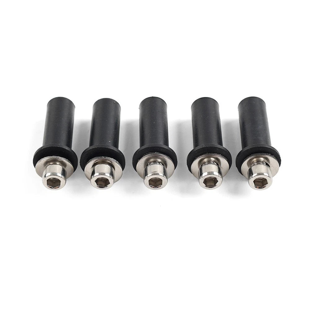 5pcs Windshield Bolts Screws Nut Kit For Harley Road Glide Motorcycle Chrome