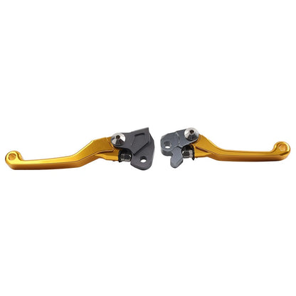 1 Pair CNC Brake Clutch Lever Handle For RMZ450 2005-2019 2020 2021 2022 Golden