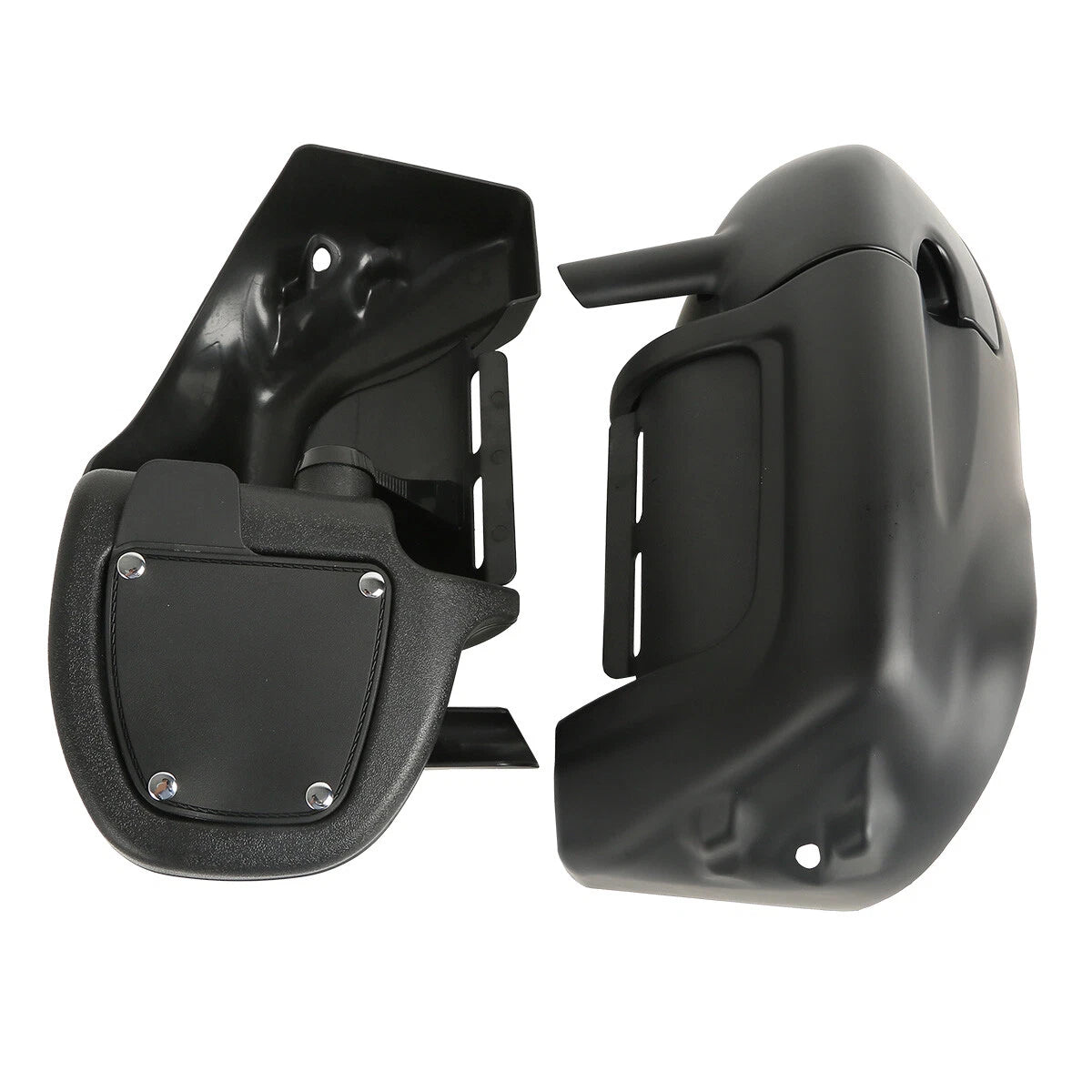 Matte Black Lower Vented Leg Fairings Glove Box For Harley Touring Models Glide