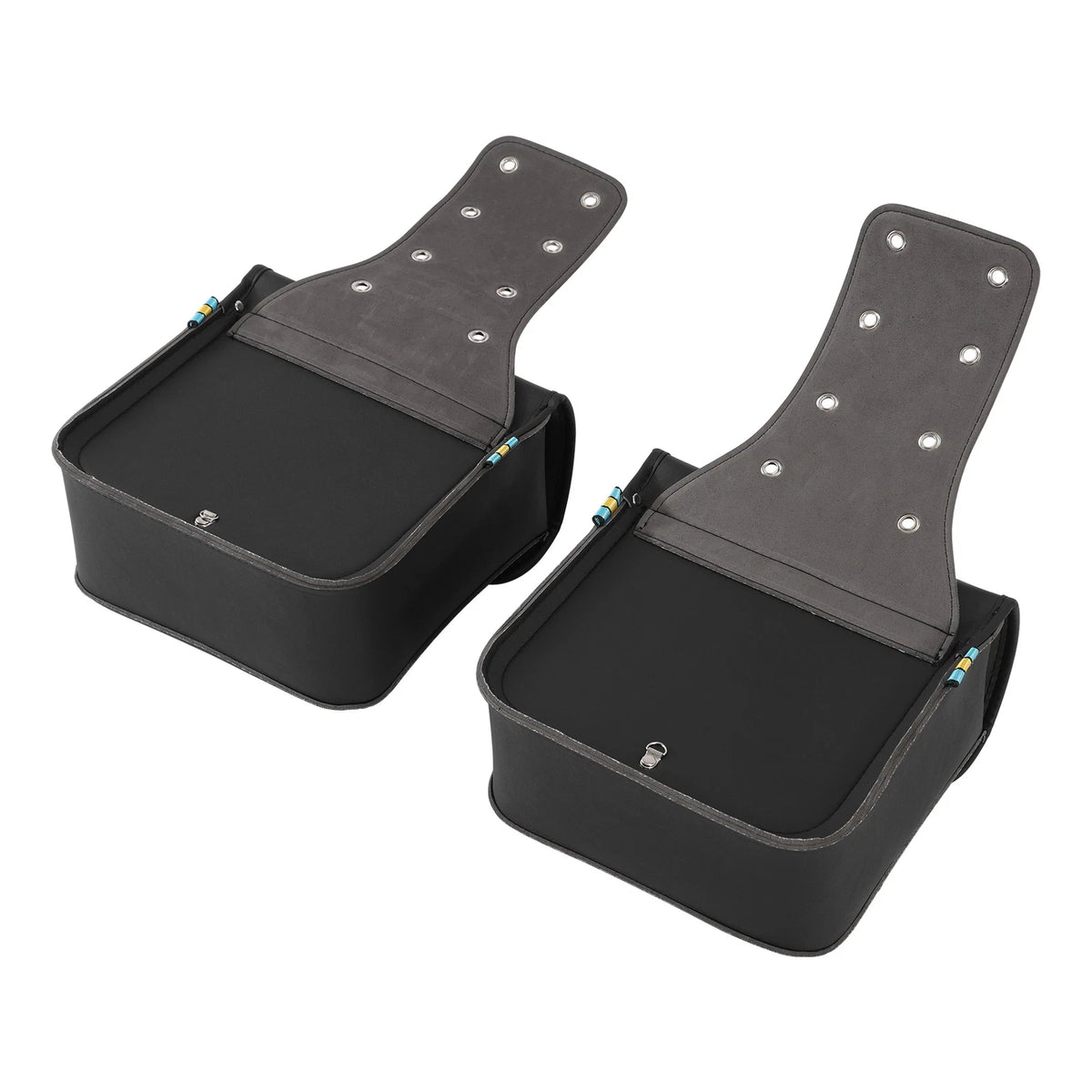 Universal Side Saddle Bags Saddlebags Luggage For Harley Yamaha Honda Suzuki US