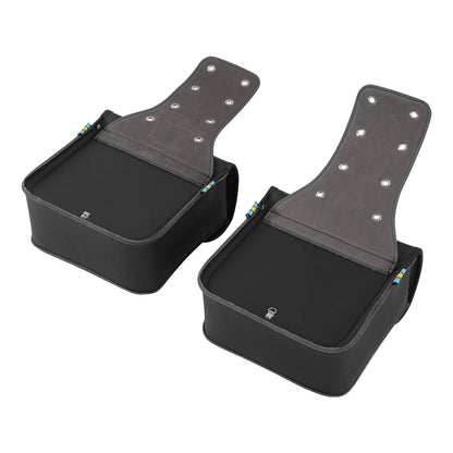 Universal Side Saddle Bags Saddlebags Luggage For Harley Yamaha Honda Suzuki US