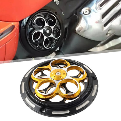 Golden Cooling Fan Cover Engine Radiator Guard For Vespa Sprint Primavera 150