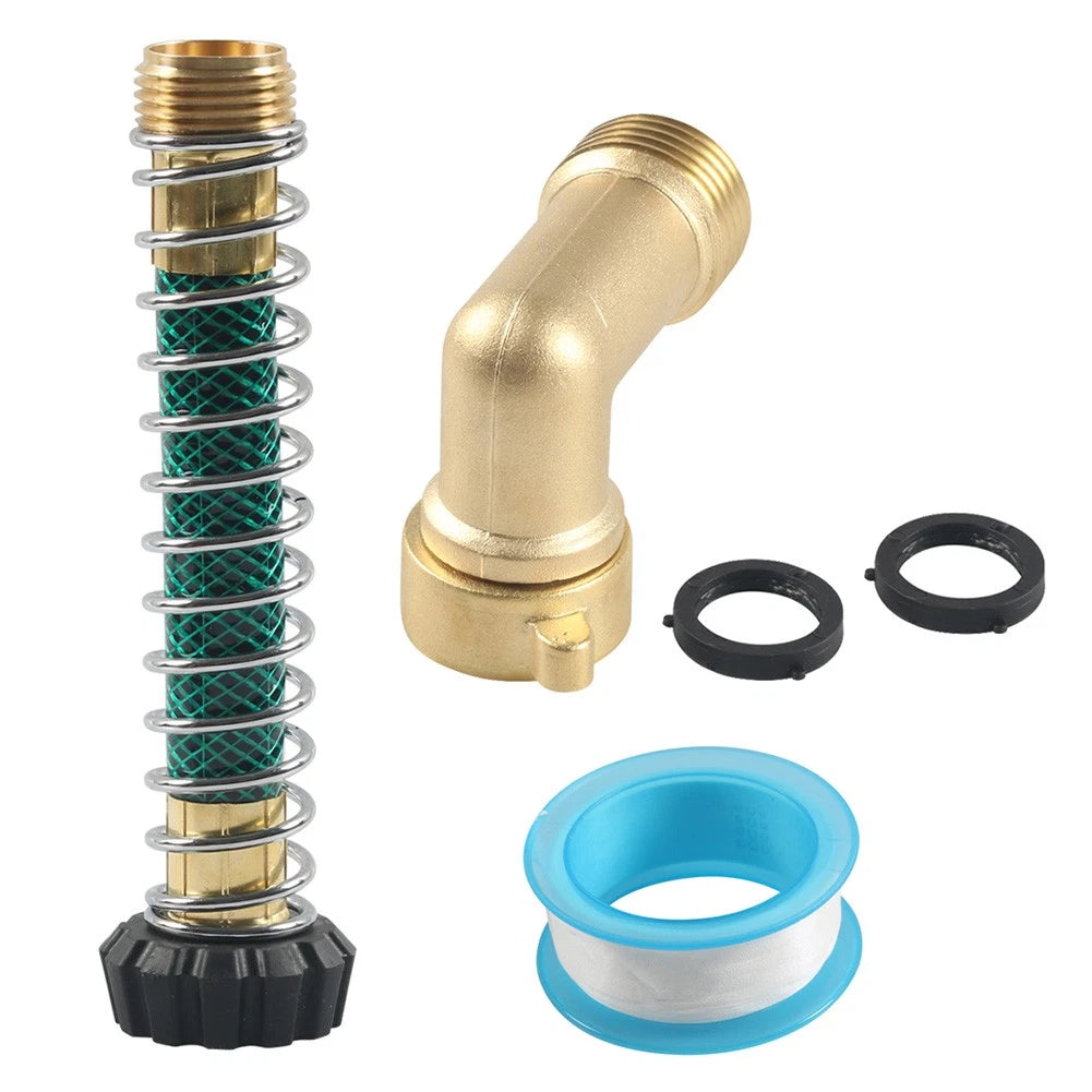 Garden Hose Extension Protector 90° Elbow Swivel Garden Hose Connector Adapter