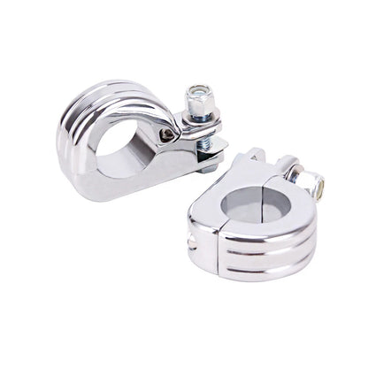 1-1/4" Highway Crash Bar Motorcycle Foot Pegs Pedals Mount Kit For Harley Chrome