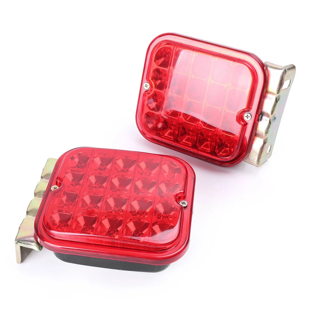 2pcs Trailer Rear Brake Signals Light Stop Warning Lamp for Campers RV Boats  US