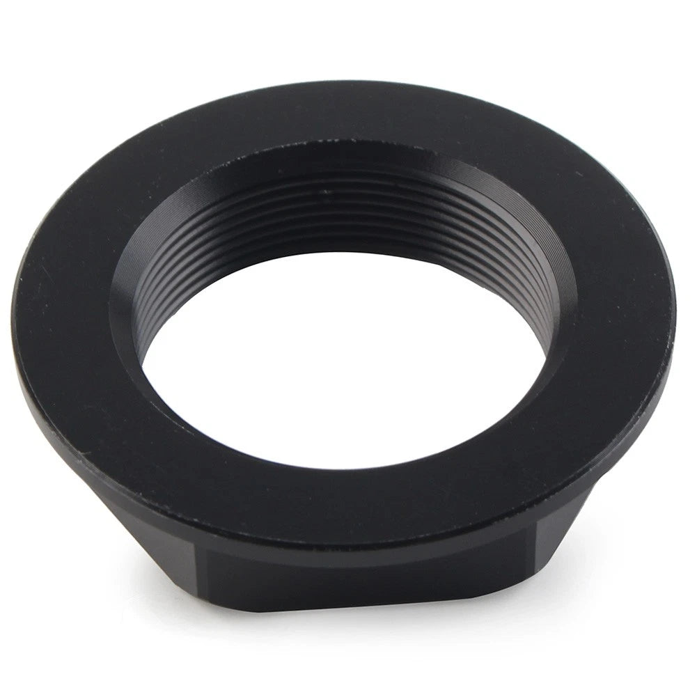 Triple Tree Stem Yoke Center Hole Nut for Universal Motorcycle Aluminum Black US