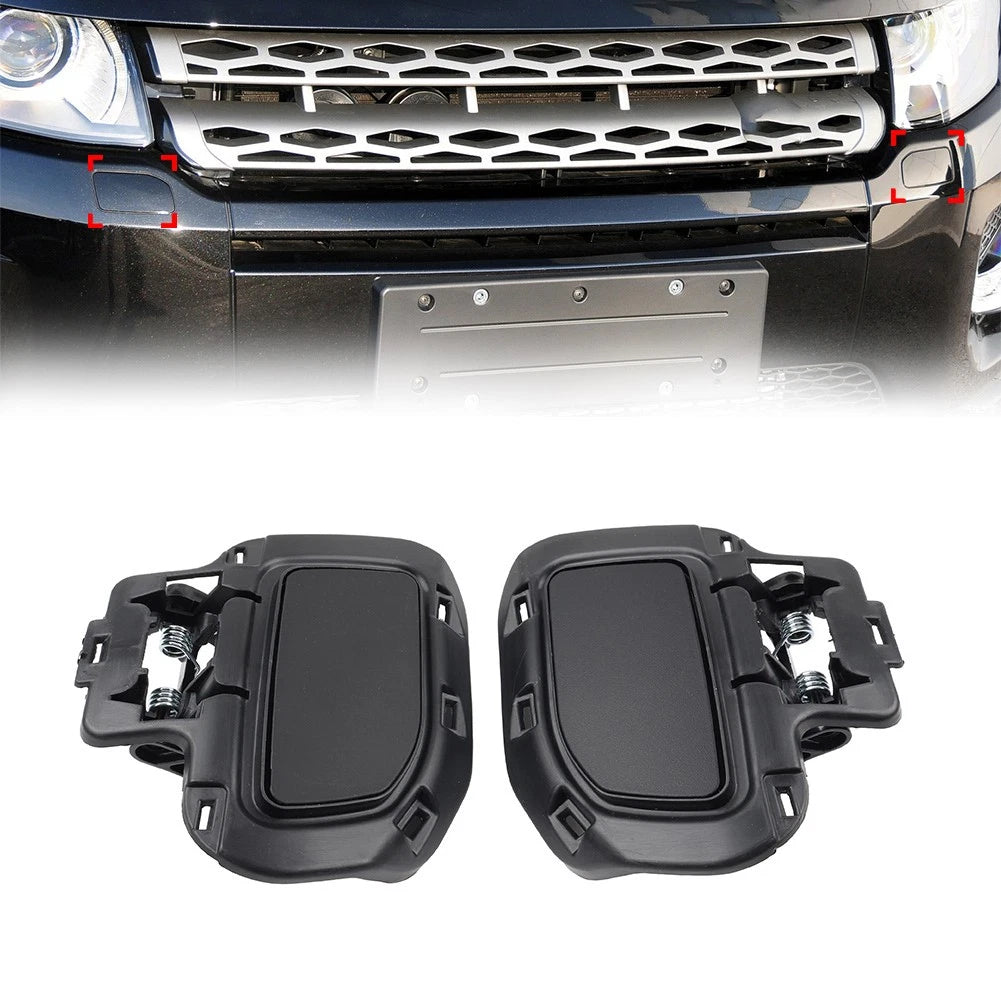 2x Headlight Washer Nozzle Cover Cap For Land Rover Range Rover Evoque 2012-2019