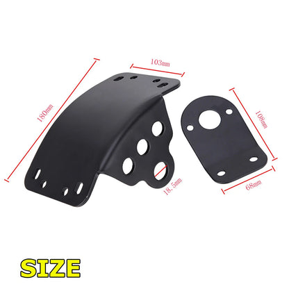 Motorcycle Black Side Mount License Plate Bracket Holder For Harley Chopper Dyna