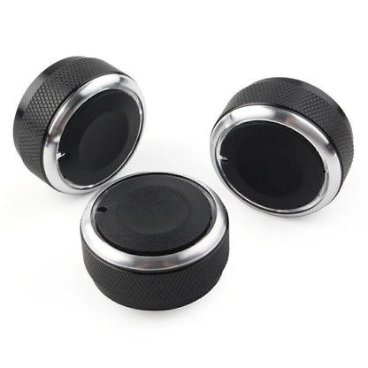 3Pcs Air Condition A/C Panel Control Switch Knob Cover For MAZDA 3 M3 2004-09