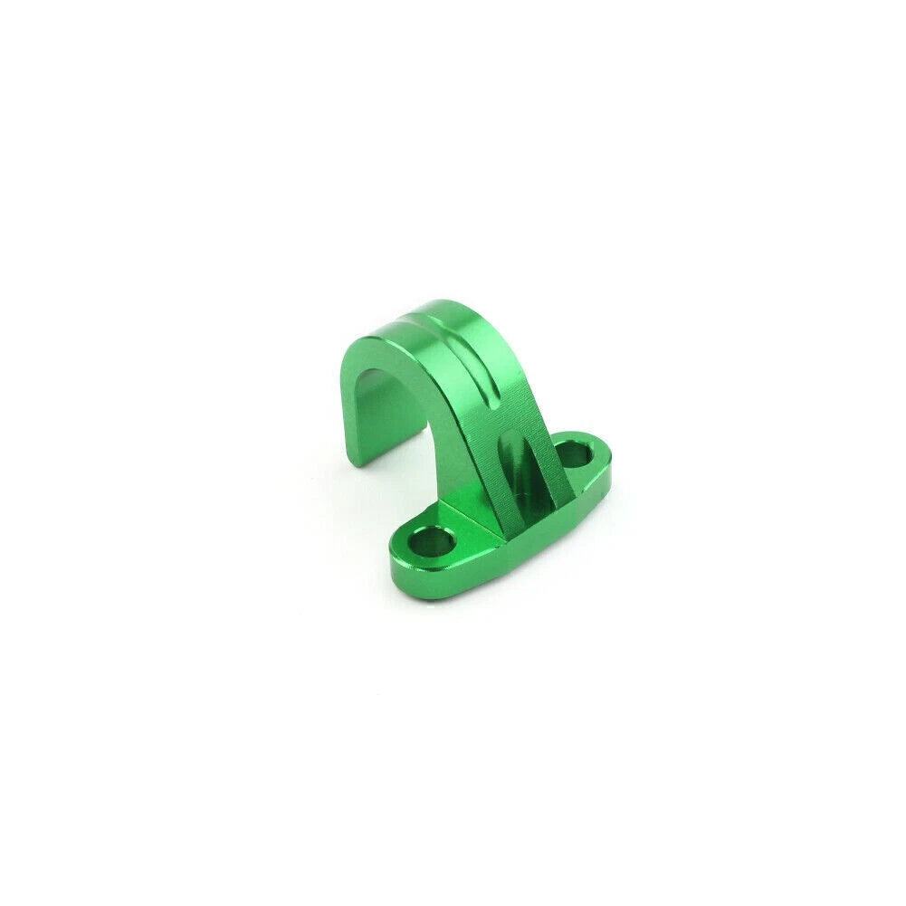 1x Motorcycle CNC Rear Brake Line Hose Snap Green Clamp for Kawasaki KX250F 450F