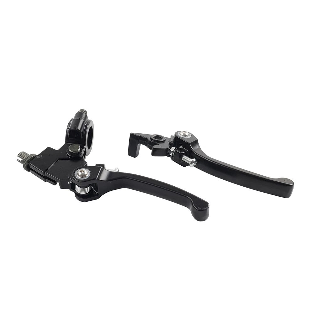 Brake Clutch Levers Black For Dirt Bike 50cc 125cc 22mm 7/8 Inch Handlebar