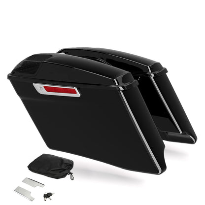 4" Extended Hard Saddlebags &Rear Fender Fit For Harley Touring Glide 2014-24 23