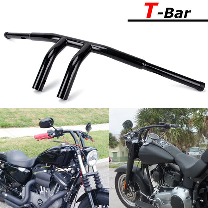 1 1/4'' 8" Rise T-Bars Handlebar For Harley Sportster XL 883 1200 Dyna Drag Bar