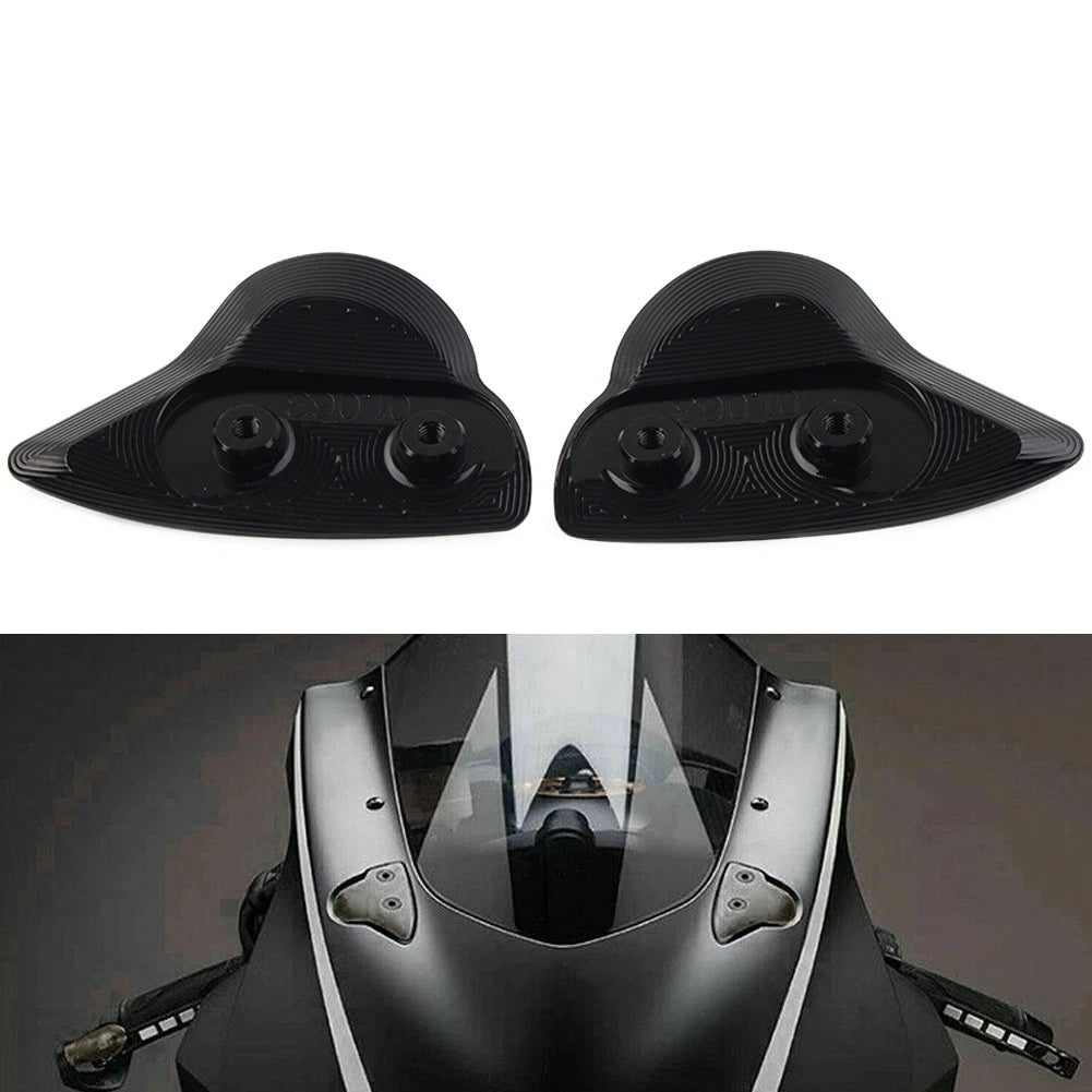 2x Rearview Mirror Block Off Base Plates Cover For Yamaha YZF-R6 17-22 R7 21-23