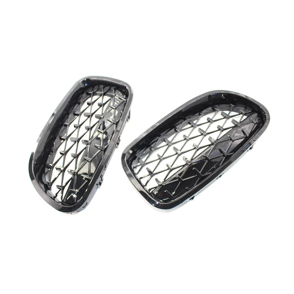 Front Kidney Grill Diamond Grille For BMW 5 Series F18 F10 2010-2017