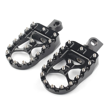 Wide Foot Peg MX Style For Harley Dyna Sportster Iron 883 Fatboy Bobber