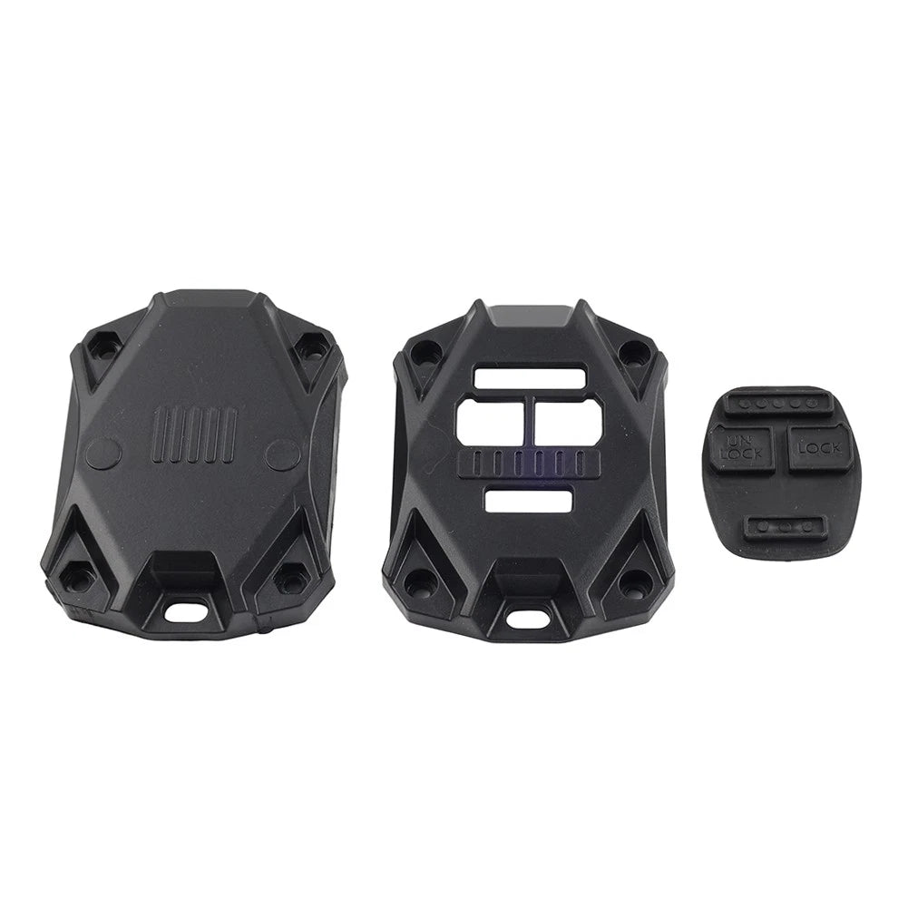 CNC Key Fob Shell Case Cover Decor Protector Fit Jeep Wrangler JK 2007-17 Black