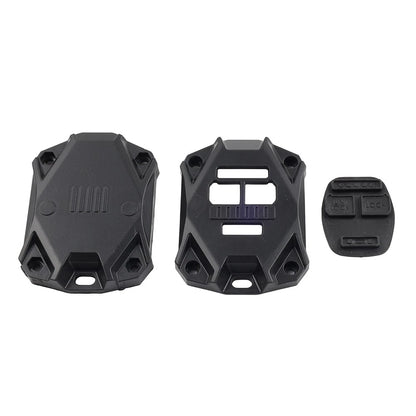 CNC Key Fob Shell Case Cover Decor Protector Fit Jeep Wrangler JK 2007-17 Black