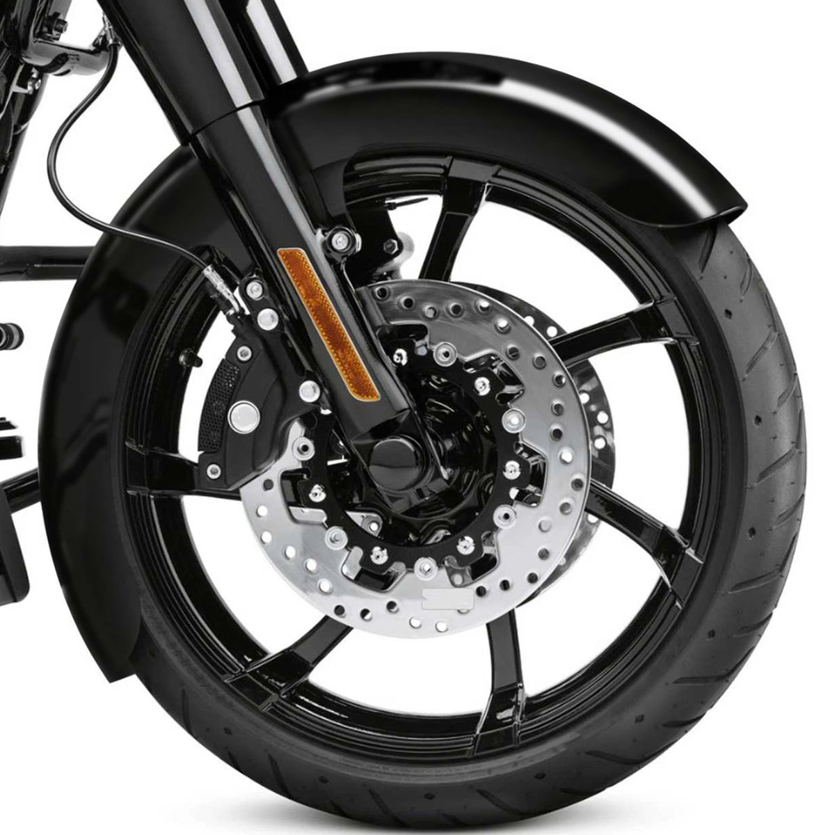 Unpainted Front Fender Fit For Harley Davidson Touring Glide 2009-Up Fiberglass