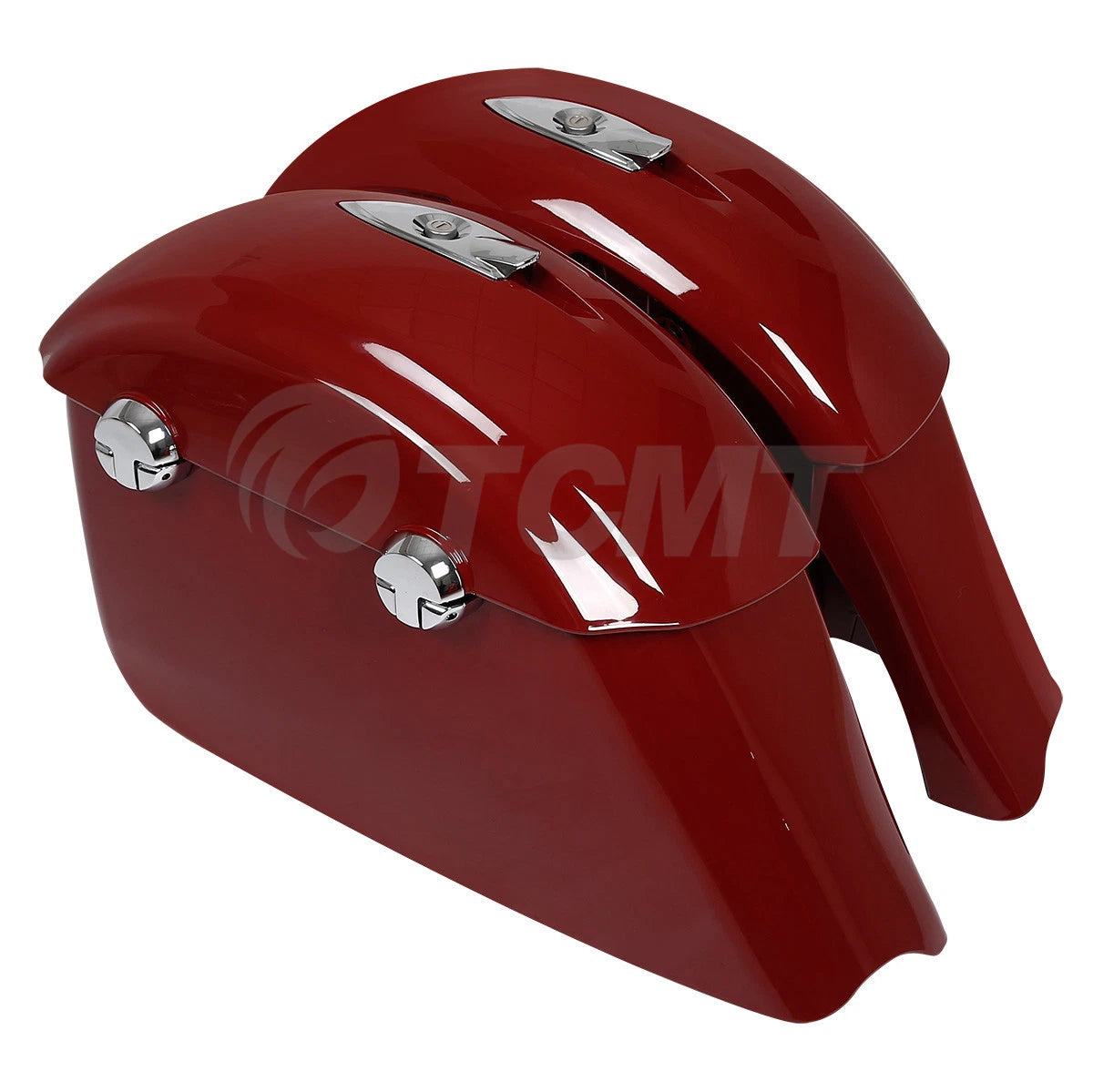 Red Hard Saddle Bag Electronic Latch For Indian Chieftain 14-18 Roadmaster 15-25