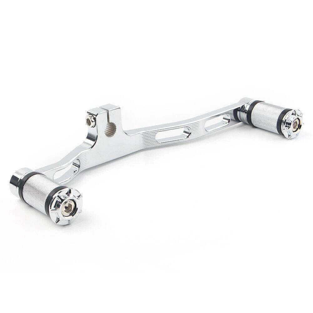 CNC Front&Rear Gear Shift Lever Chrome Fit Harley Dyna 91-17 FXD w/ Mid-Control