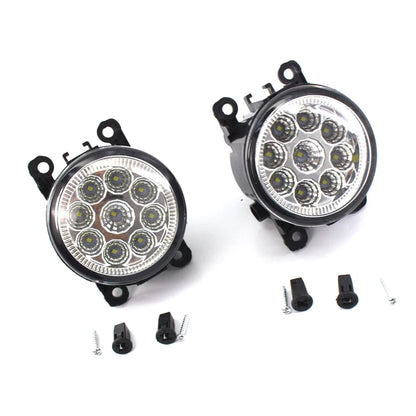 Pair Fog Light Daytime Running Driving Light For Ford C-MAX Fiesta Focus Transit