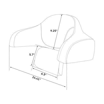 Black Blue Rear Trunk Passenger Backrest For Indian Chieftain Dark Horse 2016-26
