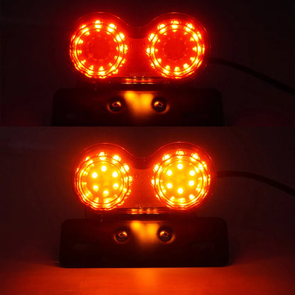 Universal Motorcycle Tail Lights LED Rear Brake Lamp Modification Indicators 12V