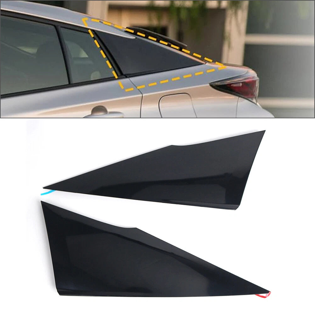 Glossy Black Rear Quarter Moldings Cover 62505-47012 For Toyota Prius 2016-2022