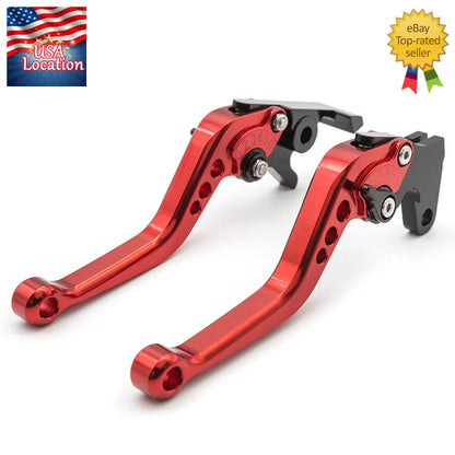 For Yamaha YFM 700 Raptor 700R YFM700R 2008-2023 CNC Brake Clutch Levers Red Set