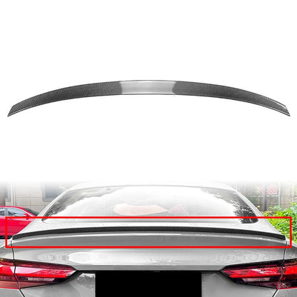 Carbon Fiber Look Rear Trunk Spoiler Wing For Audi F5 Sportback 4-Door 2017-2024
