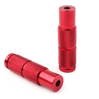 CNC Universal Motorcycle Bike Foot Pegs Footpegs Rear Set Pedals Racing Red