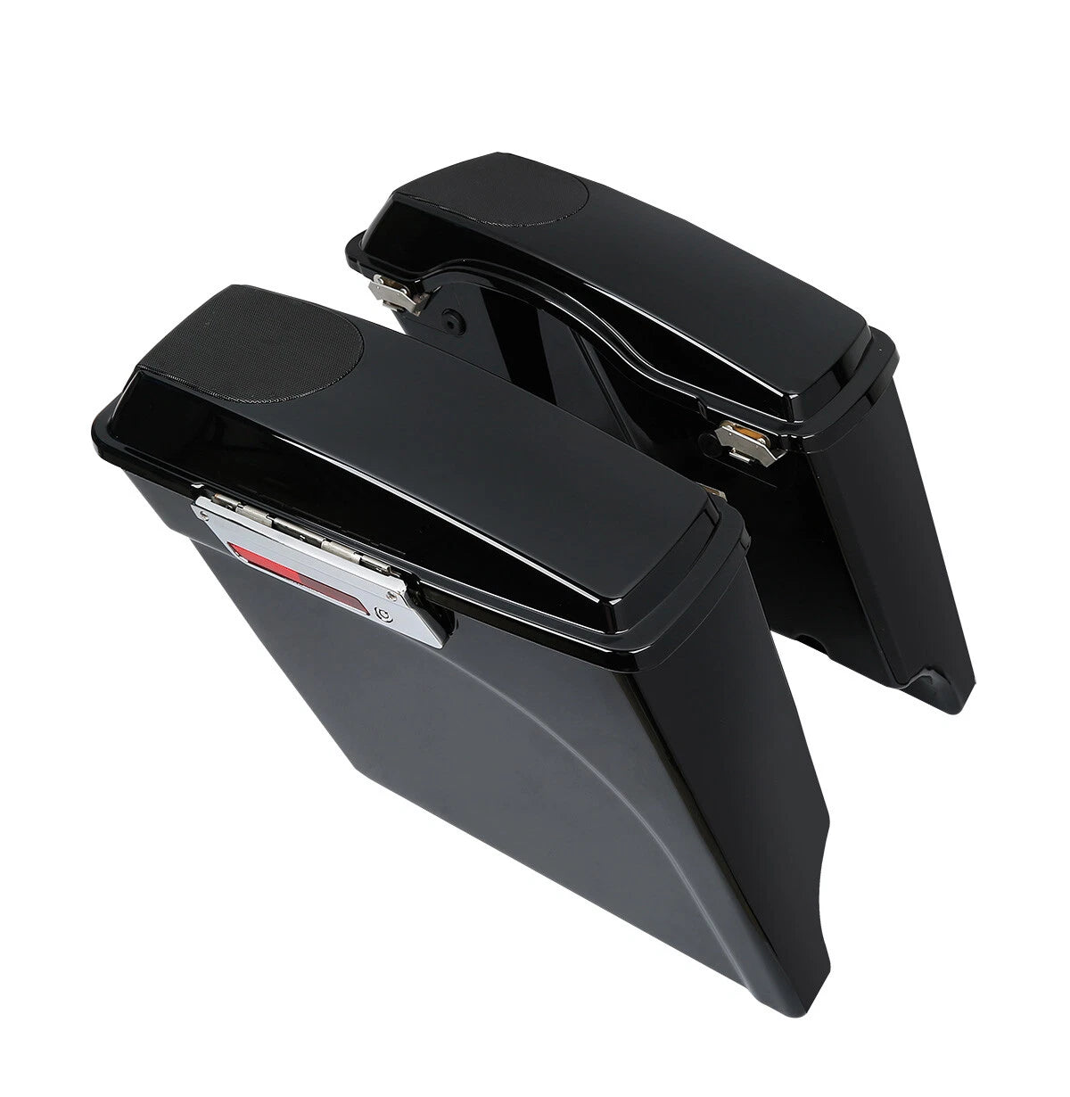 5" Stretched Saddlebags 5x7" Speaker Lids & Rear Fender For Harley Touring 09-13