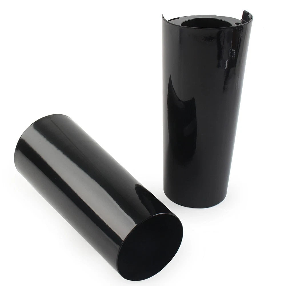 +2" Smooth Fork Tube Slider Covers Cowbells For Harley Electra Tri Glide FLHX