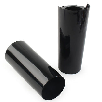 +2" Smooth Fork Tube Slider Covers Cowbells For Harley Electra Tri Glide FLHX