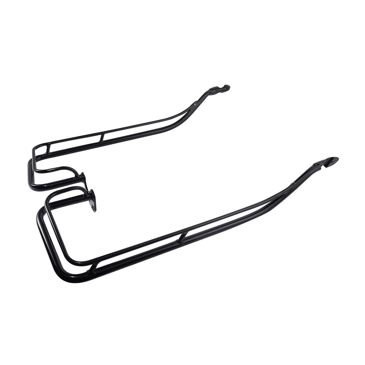 Black Hard Saddlebag Guard Rails Fit For Harley Touring Road Glide King 09-13 US