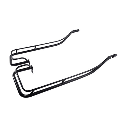 Black Hard Saddlebag Guard Rails Fit For Harley Touring Road Glide King 09-13 US