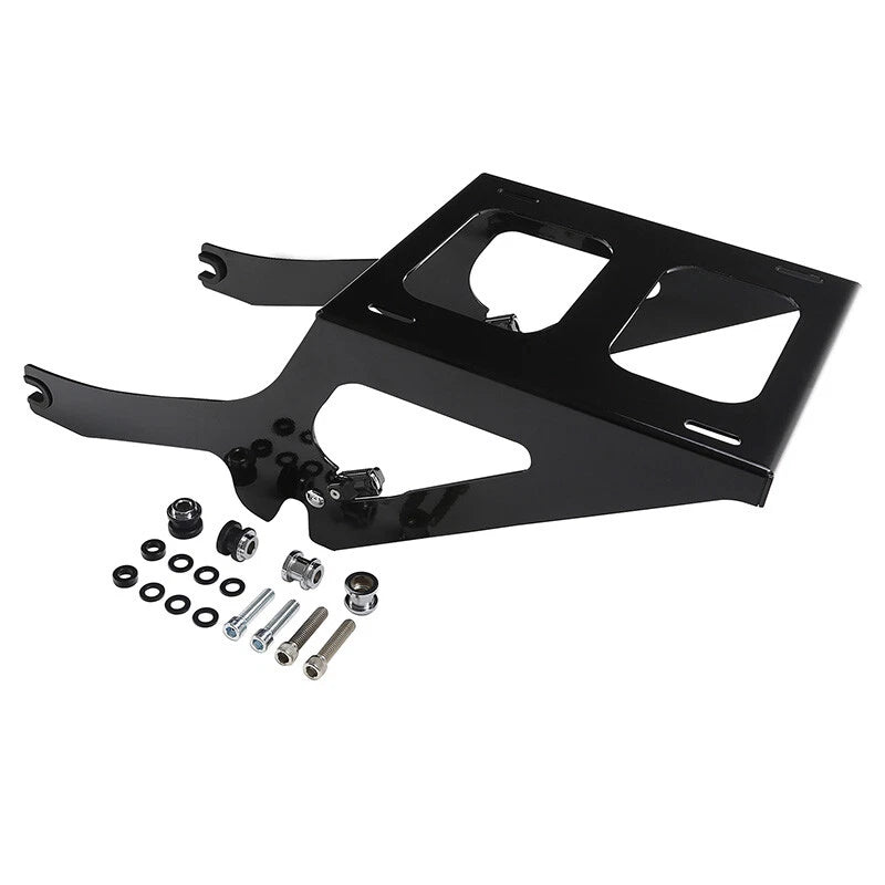 King Trunk Mount Rack Backrest Pad Fit For Harley Heritage Classic 18-Up Black
