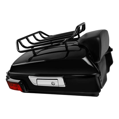 Chopped Trunk Pad Luggage Rack Light Fit For Harley Touring Road Glide 2014-2025